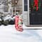 Glitzhome® 35.75" Metal Christmas Snowmen Arrow Welcome Yard Stake
